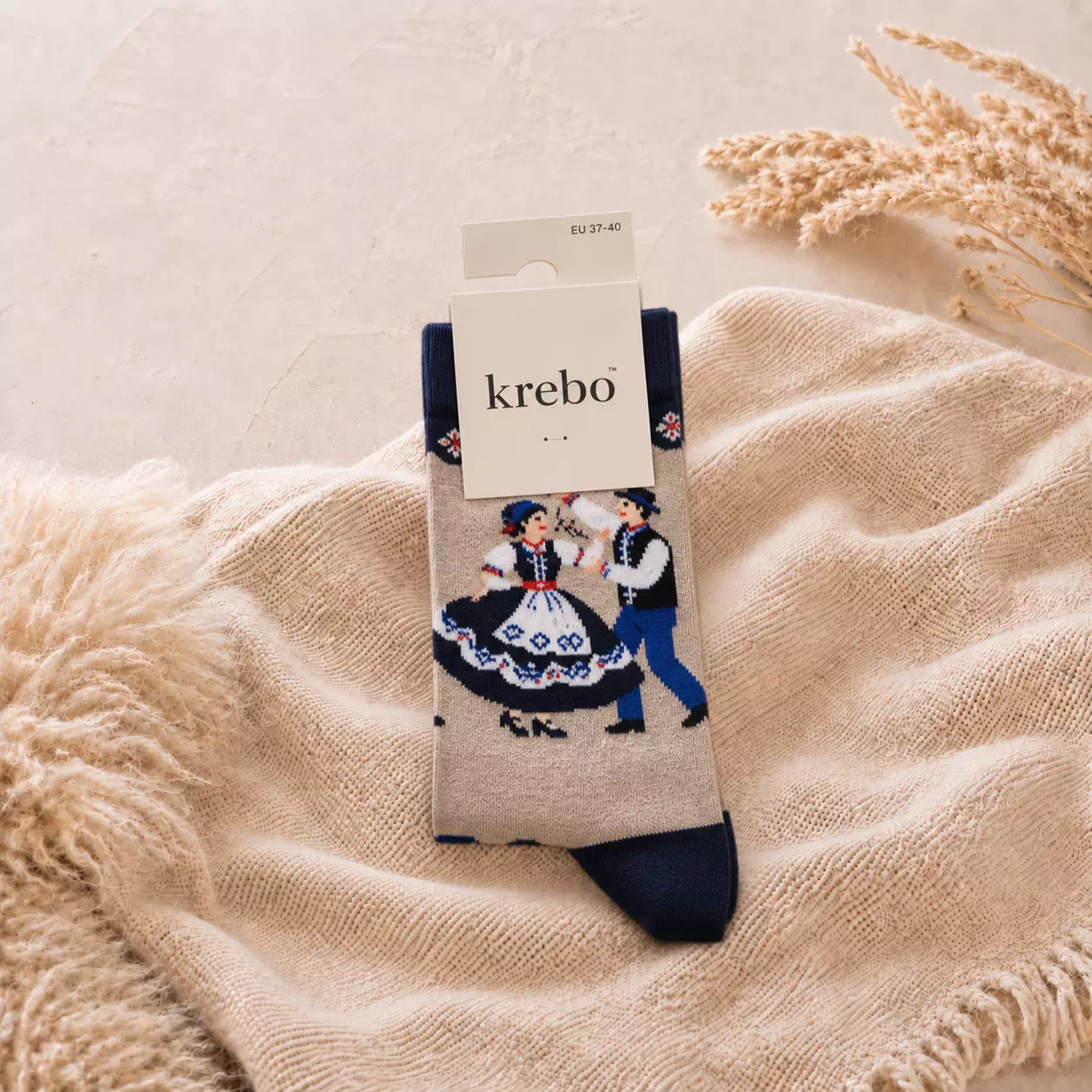 Skarpety Krebo - kolekcja Bolesławiec - obrazek 4
